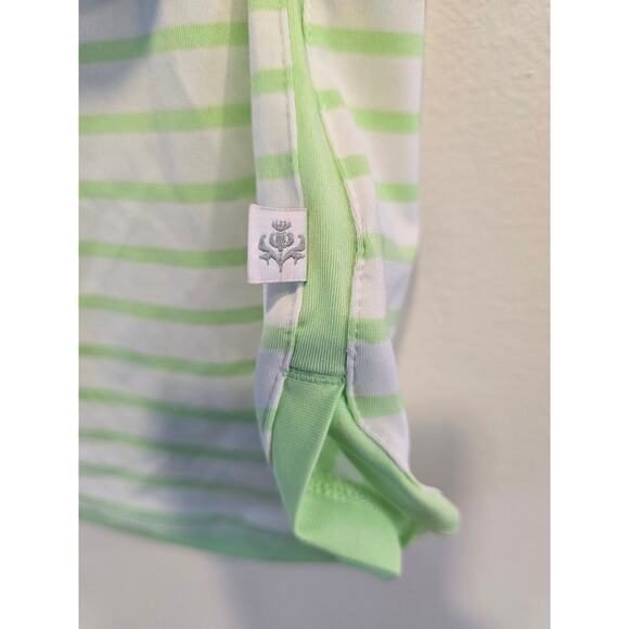 Lady Hagen Green Striped Sleeveless shirt Size L NWT - Picture 4 of 10